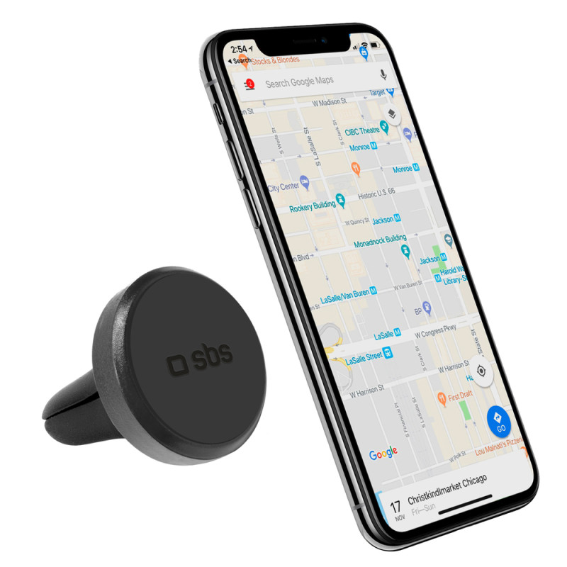 Držák SBS TESUPPEASYMAGK na smartphone magnetický, do mřížky ventilace - černý