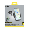 SBS TE0UCH20W Smartphone Holder for 6.8" on Glass - Black