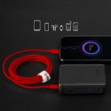 SBS TECABLETISSUETCCR USB-C - USB-C 1.5m 60W Braided Cable - Red