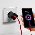 SBS TECABLETISSUETCCR USB-C - USB-C 1.5m 60W Braided Cable - Red