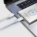 Kabel SBS TECABLETISSUETCCG USB-C na USB-C 1,5 m 60W opletený - šedý