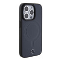Kryt Mercedes MagSafe iPhone 15 Pro - navy blue