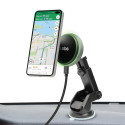 SBS TESUPMAGEXTWIR15W Telescopic Smartphone Holder with Wireless Charger, MagSafe Compatible, for Windshield and Dashboard -