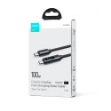 Joyroom Prism Series A16 USB-C / USB-C 100W 1,2m kabel s LED displejem - černý