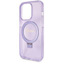 Kryt GUESS SCRIPT GLITTER pro iPhone 13 Pro / 13 - fialová