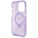 Kryt GUESS SCRIPT GLITTER pro iPhone 13 Pro / 13 - fialová