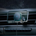 Wozinsky WCT5-Q6S2Y Car Holder with Qi/MagSafe 15W Inductive Charger for Ventilation Grill with Fan - Black