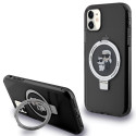 Kryt Karl Lagerfeld RING STAND iPhone 11 / XR - černý