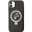 Kryt Karl Lagerfeld RING STAND iPhone 11 / XR - černý