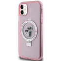 Kryt Karl Lagerfeld RING STAND Karl&Choupette pro iPhone 11 / XR - rů