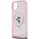 Kryt Karl Lagerfeld RING STAND Karl&Choupette pro iPhone 11 / XR - rů
