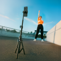 Wozinsky WRLD-00Y1S tripod tripod durable carbon steel tripod 1.7m matte - black