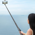 Selfie tyč Wozinsky WRZP1 s automaticky výsuvnými nožkami, funkce stativu, 1,7 m - černá