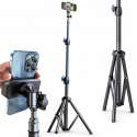 Wozinsky WRLD-00Y1S tripod tripod durable carbon steel tripod 1.7m matte - black