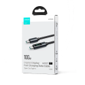 Joyroom Prism Series A16 USB-C / USB-C 100W 1,2m kabel s LED displejem - černý