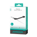 Organizér kabelů Joyroom JR-ZS422 silikonová páska s magnetem, sada 6 ks - černý