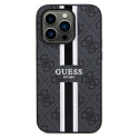 Kryt Guess 4G Printed Stripes MagSafe iPhone 15 Pro Max černý
