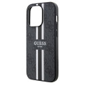 Kryt Guess 4G Printed Stripes MagSafe iPhone 15 Pro Max černý