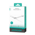 Organizér kabelů Joyroom JR-ZS422 silikonová páska s magnetem, sada 6 ks - bílý