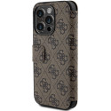Kryt Guess 4G Metal Logo pro iPhone 15 Pro - hnědý