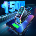 Joyroom rychlá autonabíječka 4v1 USB-A QC3.0 / 2× USB-C PD 150W černá (JR-CL21)