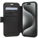 Kryt Guess 4G METAL LOGO pro iPhone 15 Pro - šedý