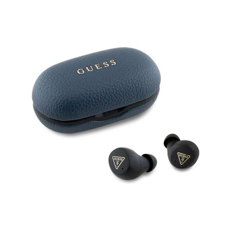 Guess Bluetooth headphones GUTWSPGTSPSB TWS + docking station blue/blue Grained Classic Logo