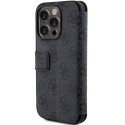 Kryt Guess 4G METAL LOGO pro iPhone 15 Pro - šedý