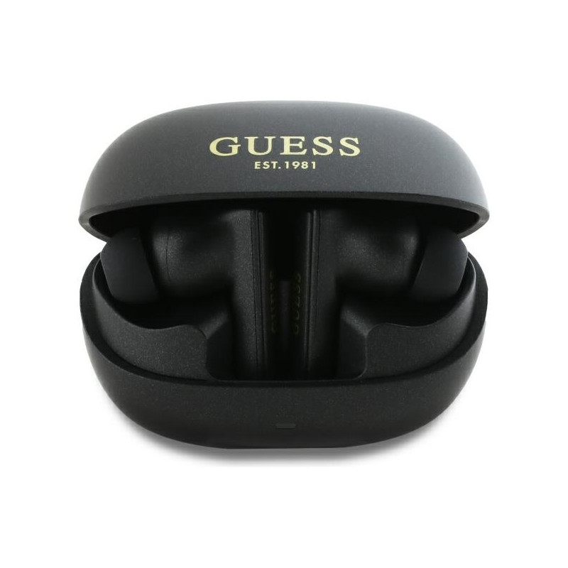 Guess Bluetooth headphones GUTWST88MCTGK TWS + docking station black/black Capsule Printed Logo