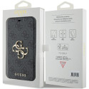 Kryt Guess 4G METAL LOGO pro iPhone 15 Pro - šedý