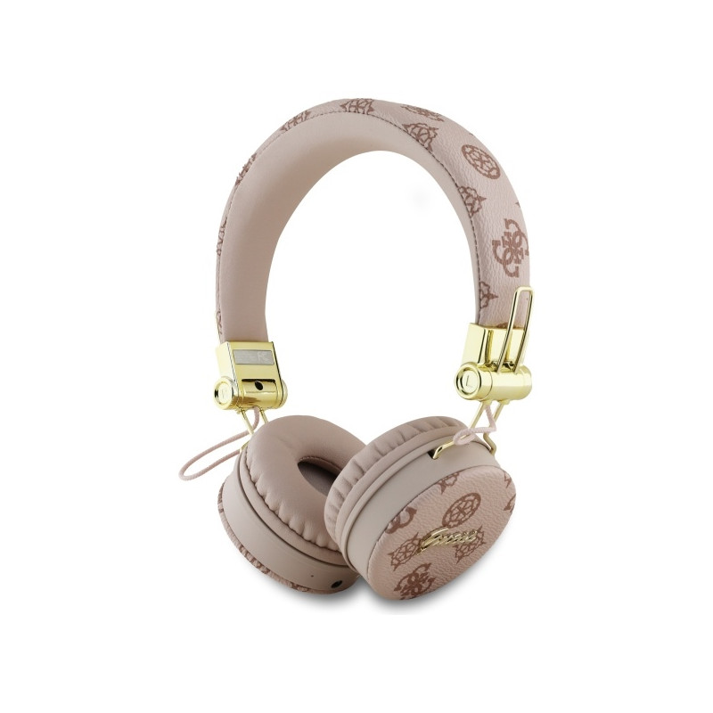 Guess Bluetooth ENC GUBH70EPOSMW Brown/Brown Peony Script Round Shape Headphones