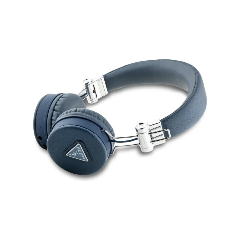 Guess Bluetooth ENC GUBH70PGTSPSB on-ear headphones blue/blue Grained Classic Round Shape