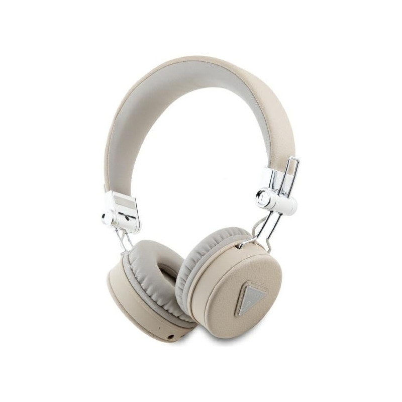 Guess Bluetooth on-ear headphones ENC GUBH70PGTSPSE beige/beige Grained Classic Round Shape