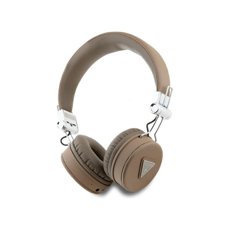 Guess Bluetooth ENC GUBH70PGTSPSW Brown Grained Classic Round Shape Headphones