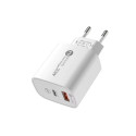 Nabíječka do sítě A6MaxL 20W USB-A USB-C s kabelem USB-C na Lightning 1 m - bílá