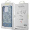 Kryt Guess 4G STRIPE COLLECTION iPhone 15 Pro modrý