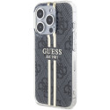 Kryt Guess IML 4G Gold Stripe iPhone 15 Pro - black