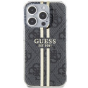 Kryt Guess IML 4G Gold Stripe iPhone 15 Pro - black