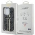 Kryt Guess IML 4G Gold Stripe iPhone 15 Pro - black