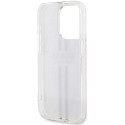 Kryt GUESS IML 4G Gold Stripe iPhone 15 Pro – růžová