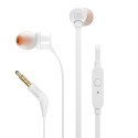 Sluchátka JBL T110 drátová do uší mini jack 3,5 mm - bílá