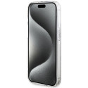 Kryt Guess IML 4G Gold Stripe iPhone 15 Pro - hnědý