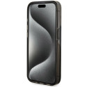 Kryt Guess LIQUID GLITTER GOLD STRIPES iPhone 15 Pro - black