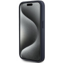 Kryt Guess 4G TRIANGLE METAL logo pro iPhone 15 Pro - modrý