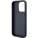 Kryt Guess 4G TRIANGLE METAL logo pro iPhone 15 Pro - modrý