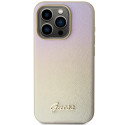 Kryt Guess SAFFIANO IRIDESCENT SCRIPT pro iPhone 15 Pro - zlatá