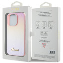 Kryt Guess SAFFIANO IRIDESCENT SCRIPT iPhone 15 Pro - pink
