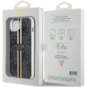 Kryt Guess IML 4G Gold Stripe pro iPhone 15 Plus - black