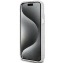 Kryt Guess IML 4G Gold Stripe pro iPhone 15 Plus - hnědý