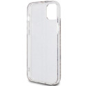 Kryt Guess IML 4G Gold Stripe pro iPhone 15 Plus - hnědý